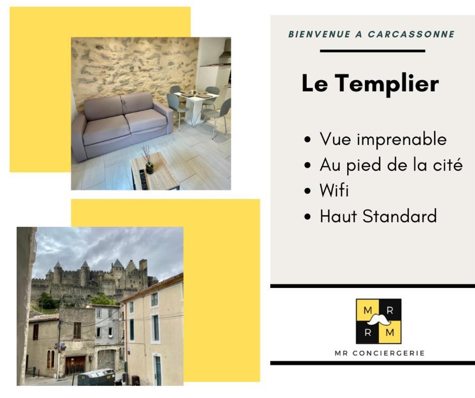 Le Templier Vue Cite Pied Cite Medievale Neuf Καρκασόν Εξωτερικό φωτογραφία